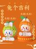 Cute Orange Cartoon Rabbit DIY Building Blocks Educational Toys For Kids New Year Gifts Good Luck Figurine Decoration