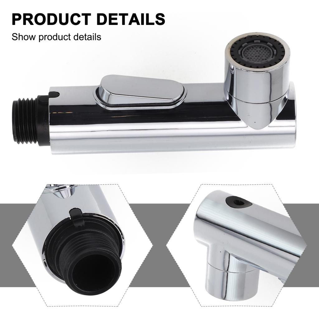 1pcs Kitchen Faucet Sprayer Head Nozzle Pull Out Spout Shower Bathroom Sink Tap 12*3 Cm Standard Connection G1/2 Sprayer Head