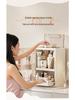Elegant Folding Desktop Storage: Plastic Lipstick & Cosmetics Organizer