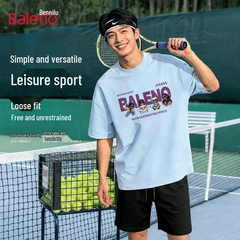 Baleno Men s American Style Loose Fit Short Sleeve T-Shirt 2XL