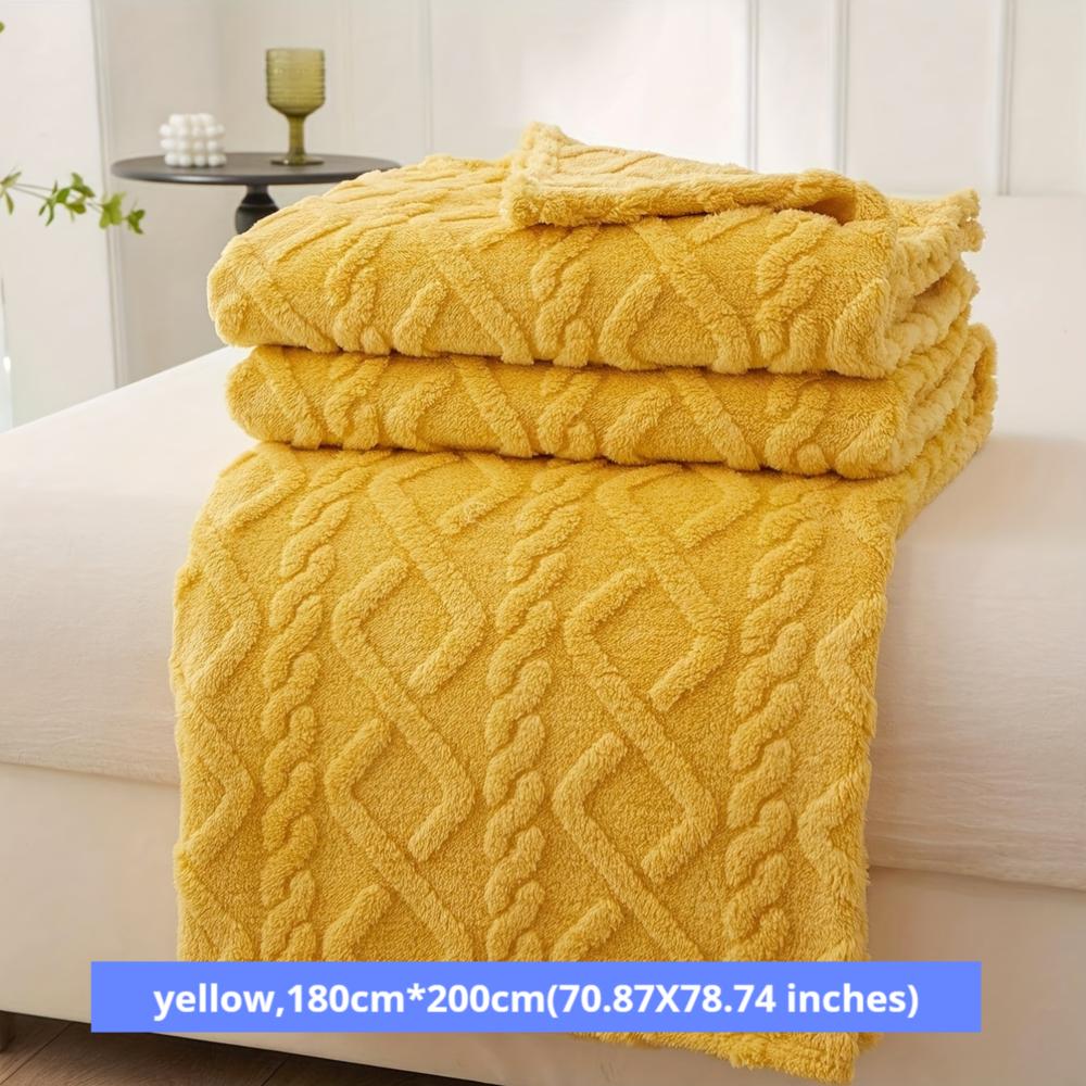 Jacquard Taft Fleece Blanket Coral Fleece Blanket Sofa Blanket Office Blanket Cross-border Blanket Pet Blanket