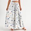 Women's Summer Wide Leg Pants High Waisted Flowing Pockets Fashion Casual Casual Bohemian Printed Beach Pants