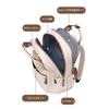 Sun Earth &u Women's Backpack, Fits 15.6-inch Laptop, 2-Way Handle, Water-Repellent, Lightweight, Nylon and Polyester, Perfect for Commuting, Travel,