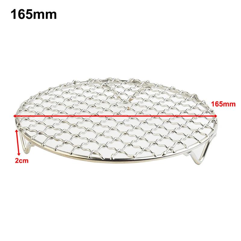 Stainless Steel Round Bbq Net Grill Mesh Roast Nets Bacon Grill Tool Iron Nets Non-Stick Bbq Mat Grid Outdoor Barbecue Accessory