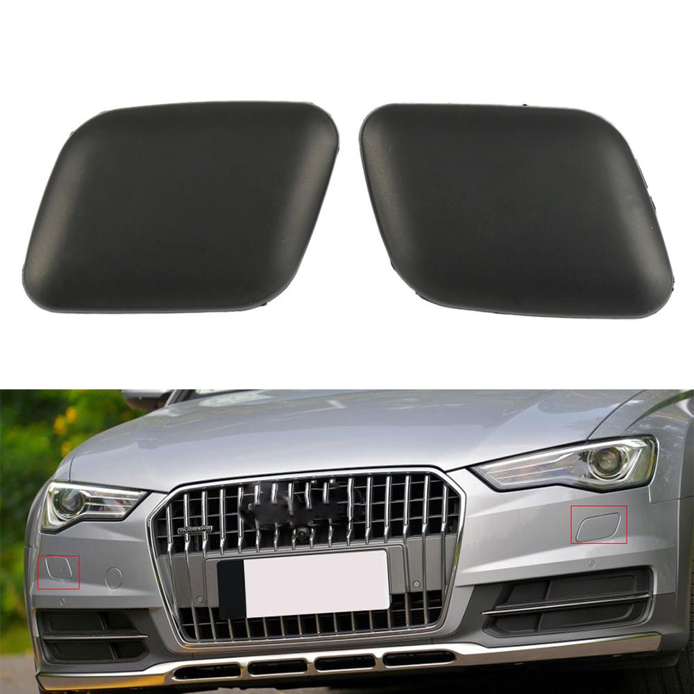 Pair Front bumper Headlight Washer Covers Caps For 2009-2012 VW CC