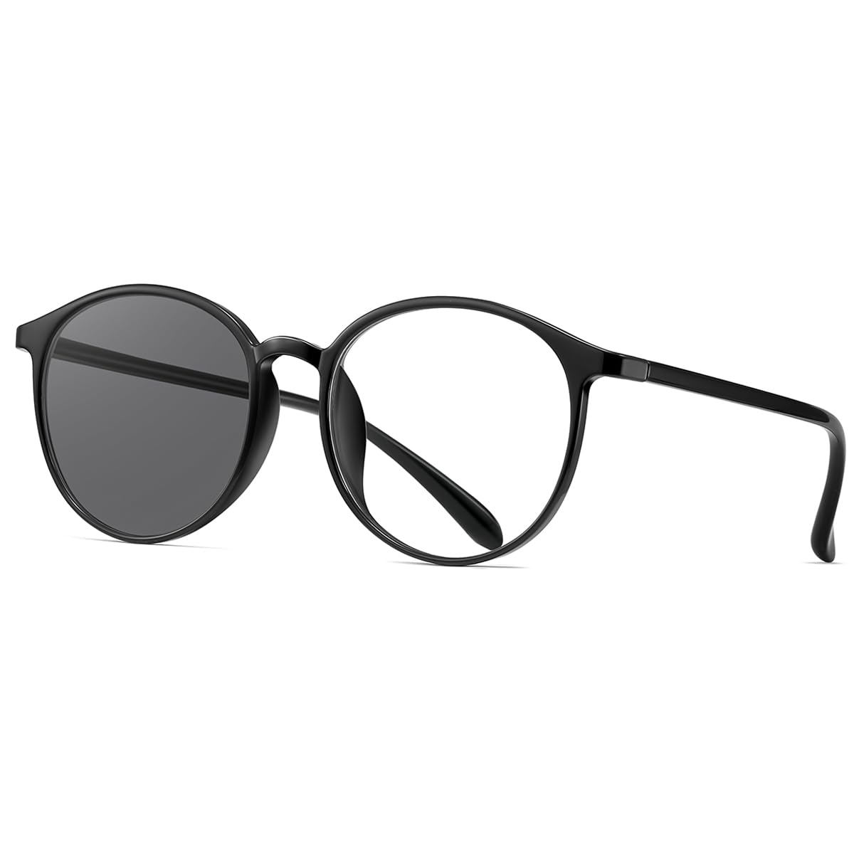 

RIYUMY Фотохромные очки для компьютера, стильные, с защитой от синего света и УФ-излучения, без прозрачных линз, плоские линзы, солнцезащитные очки для мужчин и женщин, блокирующие, защитные, с рецептом, чёрный