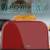 Cecotec Grille-pain Vertical Toastin Time 850 Rouge Lite