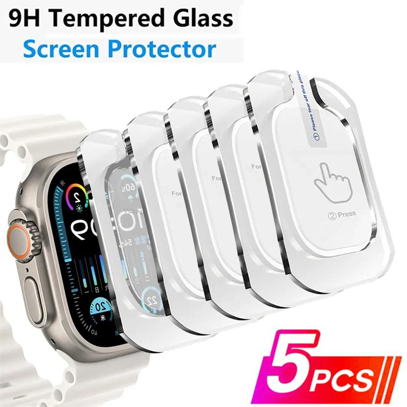 Tempered Glass for Watch Ultra 1 2 3 49mm Anti-Scratch Screen Protector IWatch Ultra Seconds Installation Protective Film