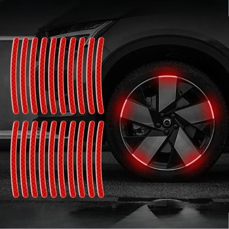 Auto Rad reflektierender Reifen Antikollisionsstreifen Persönlichkeit kreativ Motorrad Elektroauto Aufkleber Dekorationszubehör
