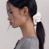 38comeoncommon Wrinkle Velvet Scrunchie (White)