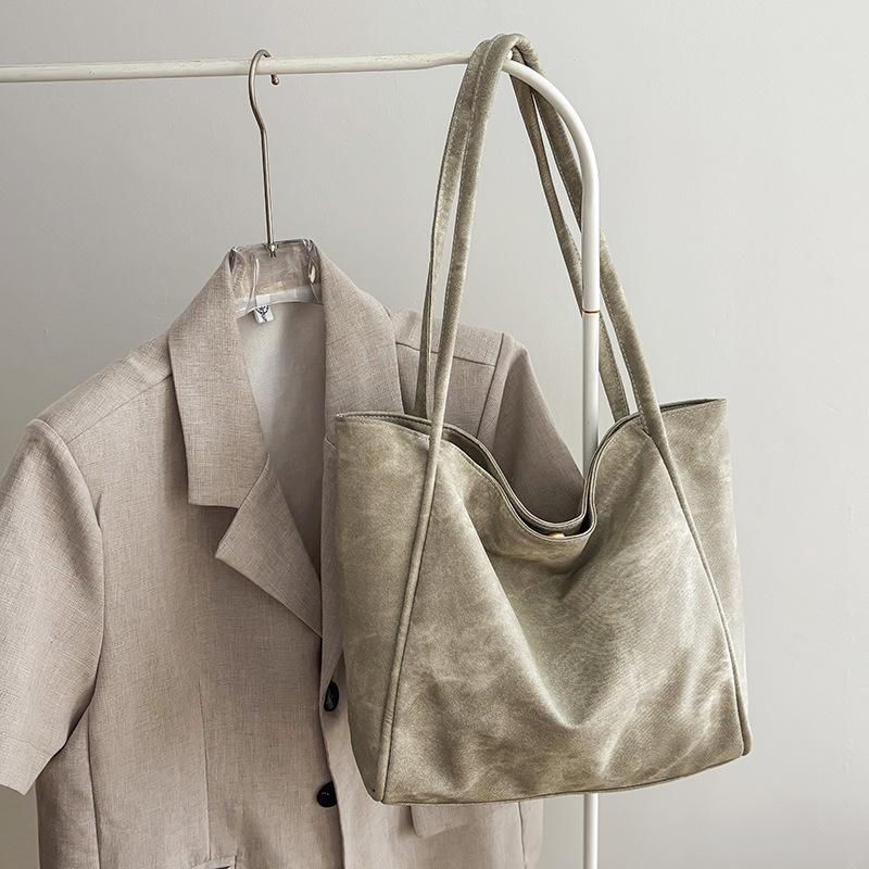 

Винтажная большая сумка-тоут женская новая модная сумка на плечо высокого класса нишевая простая сумка для поездок на работу