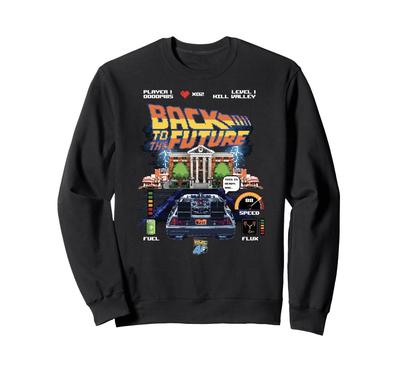 Back to the Future 40. Jubiläum Videospiel-Stil Sweatshirt
