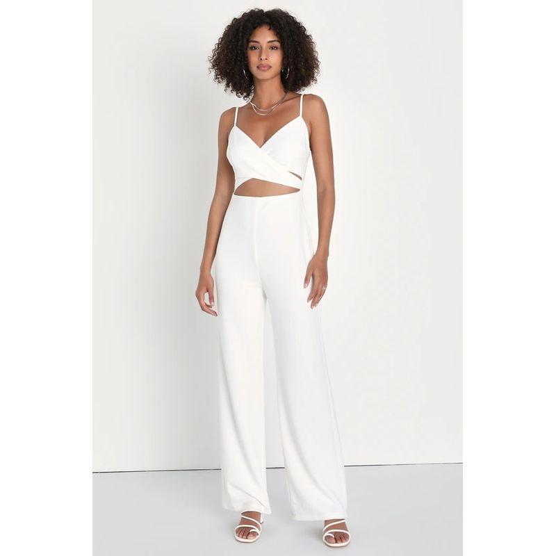 

Экспорт Однотонный Элегантный Высокий Темперамент Красивая Взрослая Леди как Женщина Светская Львица Приталенный Сексуальный Сексуальный Кроп-Топ на Бретелях Спагетти Комбинезон Temperament White XL