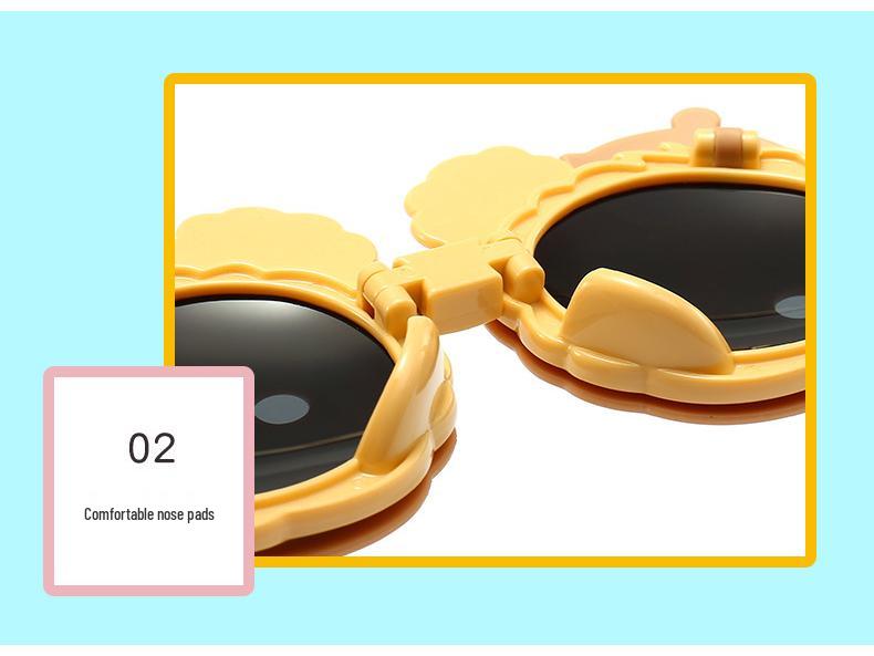 Children's Polarized Flip-Up Monkey Sunglasses with UV Protection