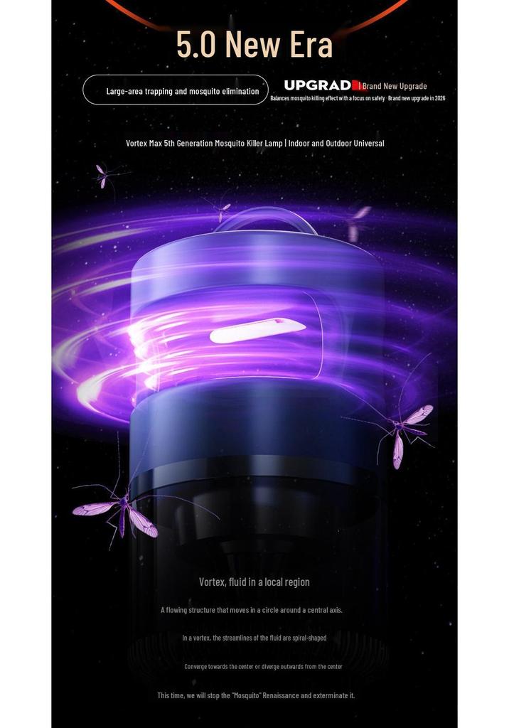 USB Silent Mosquito Killer Lamp: Strong Indoor Attraction and Outdoor Night Light