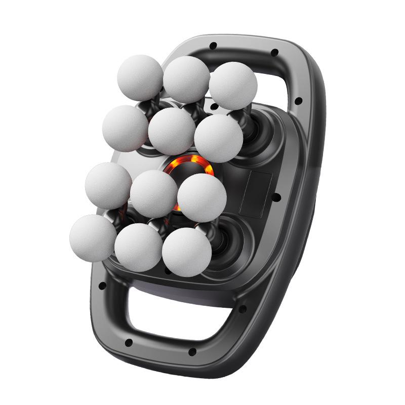 12-głowicowy masażer pistoletowy LCD do głębokiego rozluźnienia całego ciała