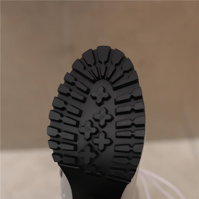 Women's high-heeled short boots autumn and winter new simple and comfortable thick-heeled large-size short boots