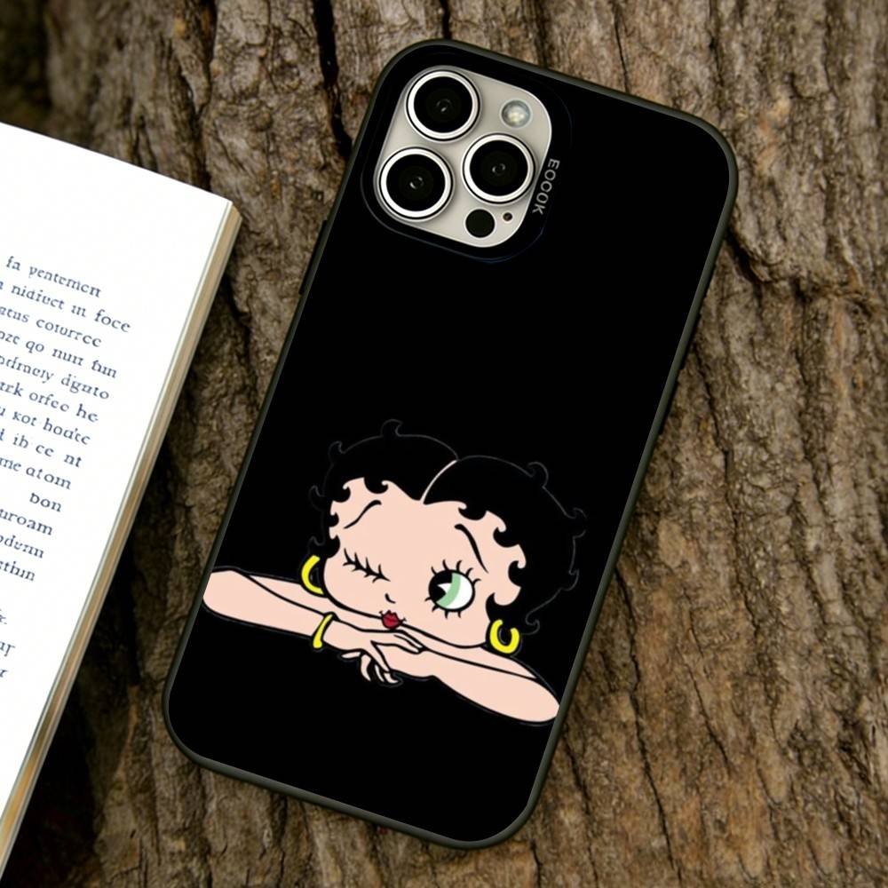 

Cartoon Betty Boop Phone Case For iPhone 17,16,15,14,13,12,11 Plus,Pro Max,XS,Colorful Silver Phone case Funda Cover iPhone13ProMax