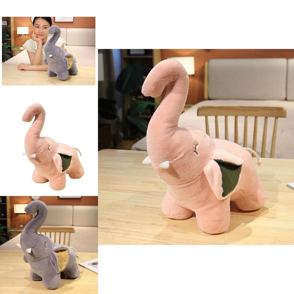Adorable Plush Elephant Toy For Babies With Soft Short Pile Fabric And Cozy Support