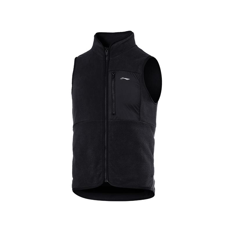 

Li Ning однотонная короткая ветрозащитная термофутболка без рукавов для велоспорта унисекс черная LCUY073-1