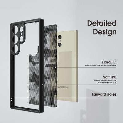 IBMRS For Samsung Galaxy S22 Ultra 5G Phone Case PC+TPU Anti-Fall Cover