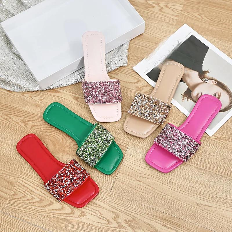 Fashion Slippers Women Flip Flops Summer Platform Flats Outdoor Beach Slides Non Slip Soft Thick Sole Zapatos Mujer Slides