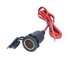 12/24V DC Car Lighter Female Socket Plug Connector Adapter Cable