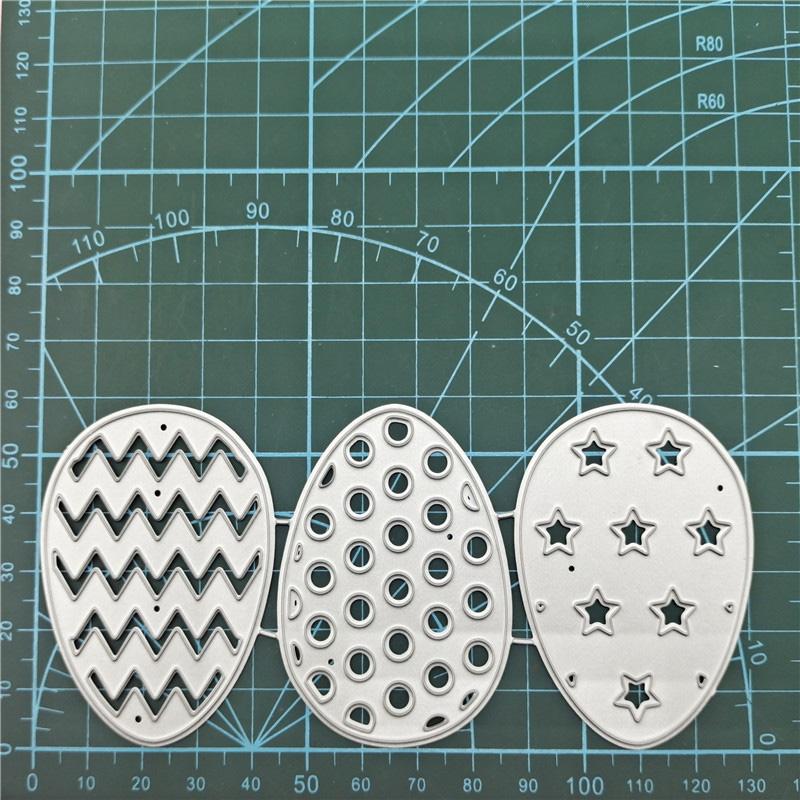 Compound Egg Metal Stencil Embossing Cutting Dies for Diy Scrapbooking Paper  Stamps for Card Embossing Craft Decor