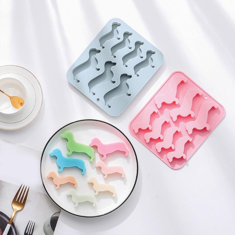 7 Cavity Sausage Dogs Silicone Mold 3D Fondant Mold DIY Cake Ornament Mold
