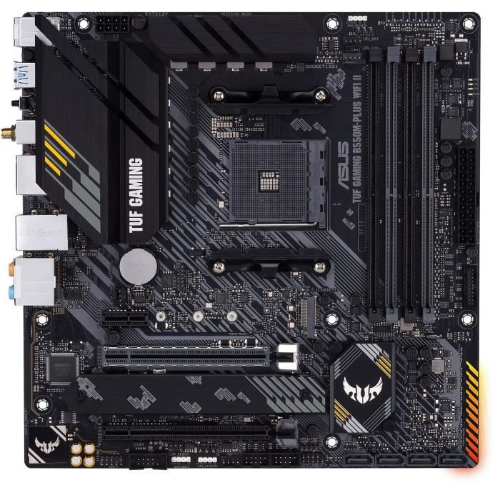 Carte Mère - ASUS - TUF GAMING B550M-PLUS WIFI II - AMD B550 - Emplacement AM4 Micro ATX