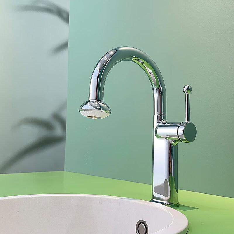 Yipan Wall-Mounted Hot & Cold Liftable Rotatable Faucet