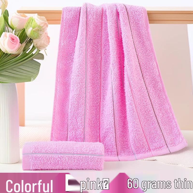 Thick Absorbent Pure Cotton Face Towel with Embroidered Logo for Adults