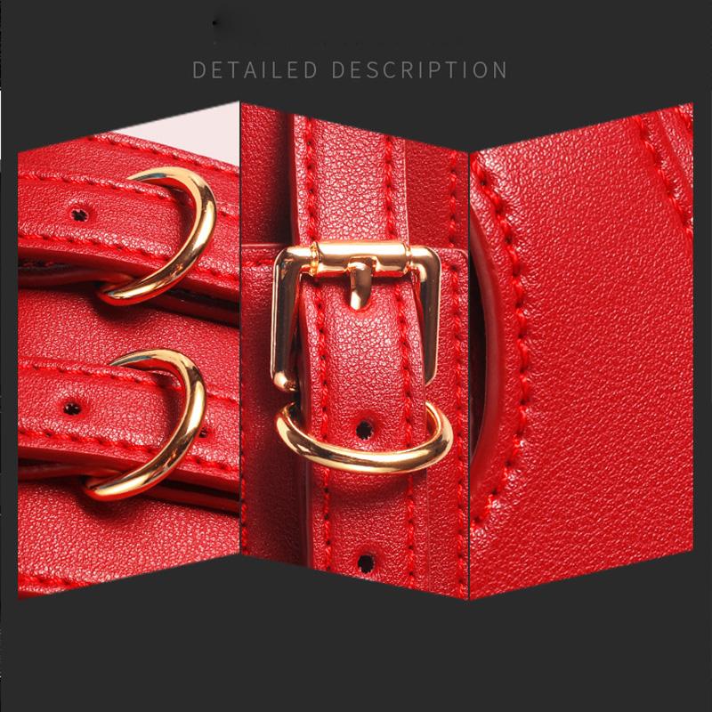 BDSM Sex Toys For Adult Game Leather Erotic Sex Kits Bondage Handcuffs Sex Game Whip Gag SM Bdsm Toys Luxury Set