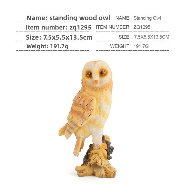 Pvc Owl And Bird Model Set With Static Design For Education And Collection Enthusiasts
