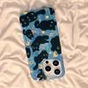 Fashion Star Moon Black Cat Feather Yarn Full Coverage Phone Case, Shockproof & Drop-Proof, Stylish All-Season Protective Case, Ideal Gift