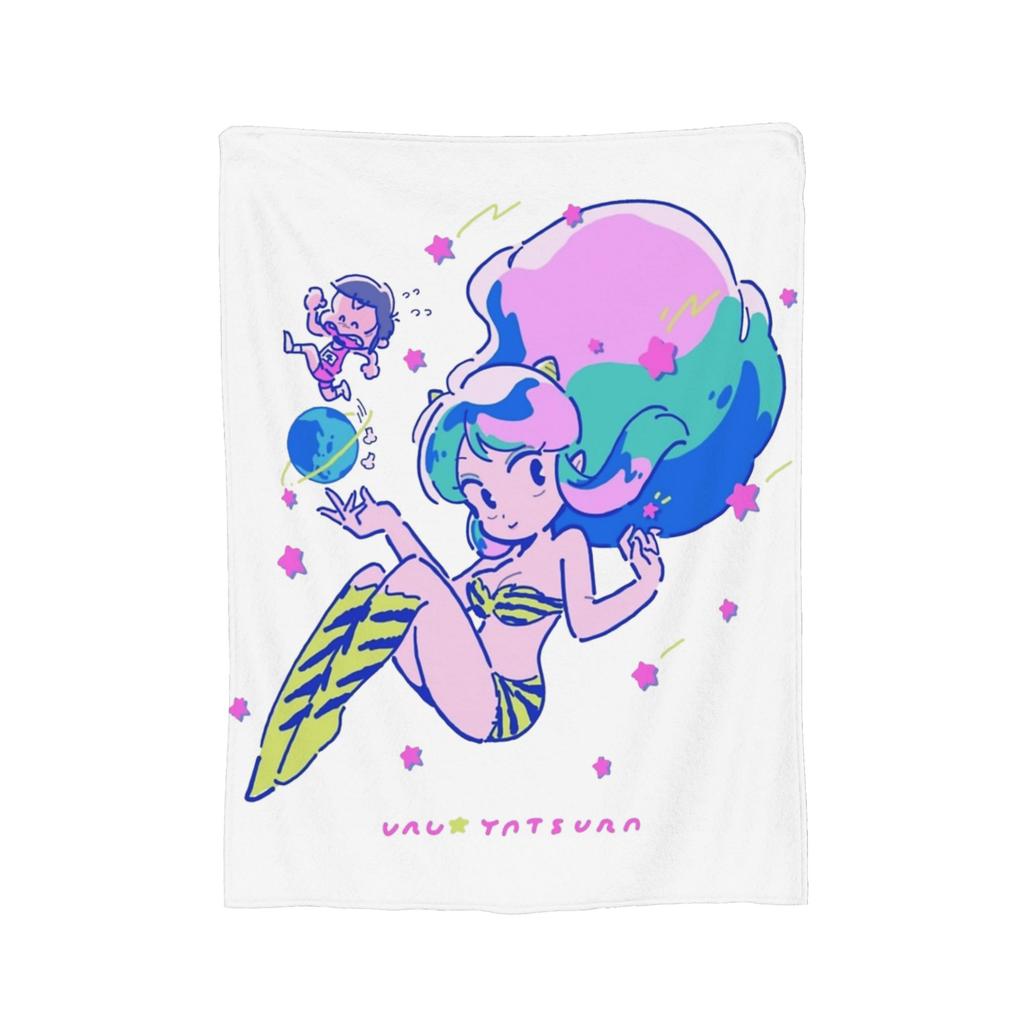 Lum Urusei Yatsura Blankets Velvet Printed Anime Portable Lightweight Throw Blankets for Bedding Office Bedding Throws