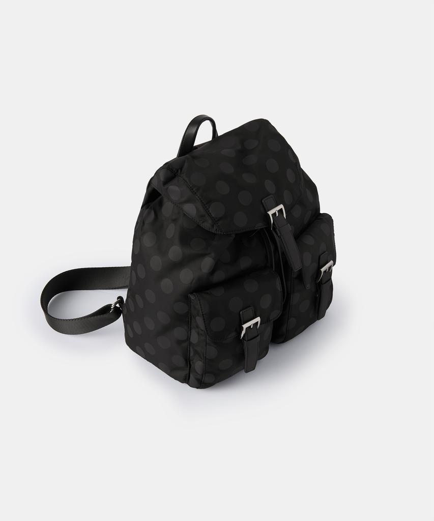 Musinsa Standard Woman Women'S Polka Dot Flap Mini Backpack [Black]