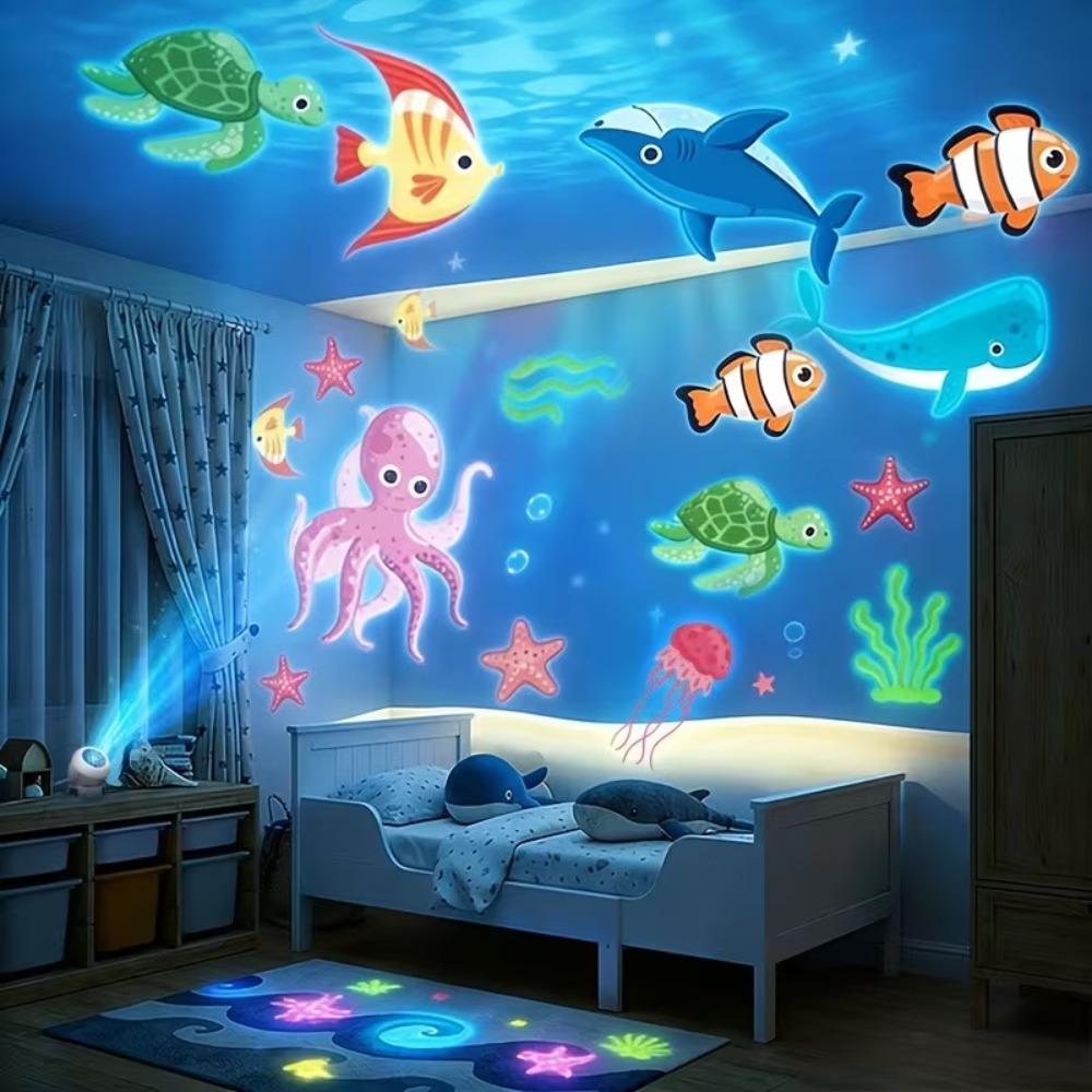 **Luz de Projeção LED de Natal Múltiplos Padrões Coloridos Giratórios Decoração Ambiente de Halloween**