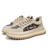 Fashion luxury Men's baseball shoes Platform Leather letter waterproof Male sneakers comfort non-slip Running shoes