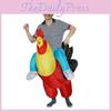 Costum haios gonflabil de cocoș găină mărime adult pentru distracție maximă
