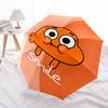 Darwin Gumball pattern, automatic folding umbrella, portable and foldable design, 8 ribs, a Christmas or birthday gift.