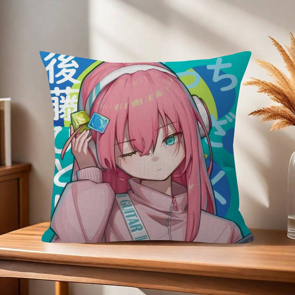 Anime Bocchi The Rock Maple Design Cushion Cover Happy Autumn Harvest decor Holiday Decorati Pillow Cover
