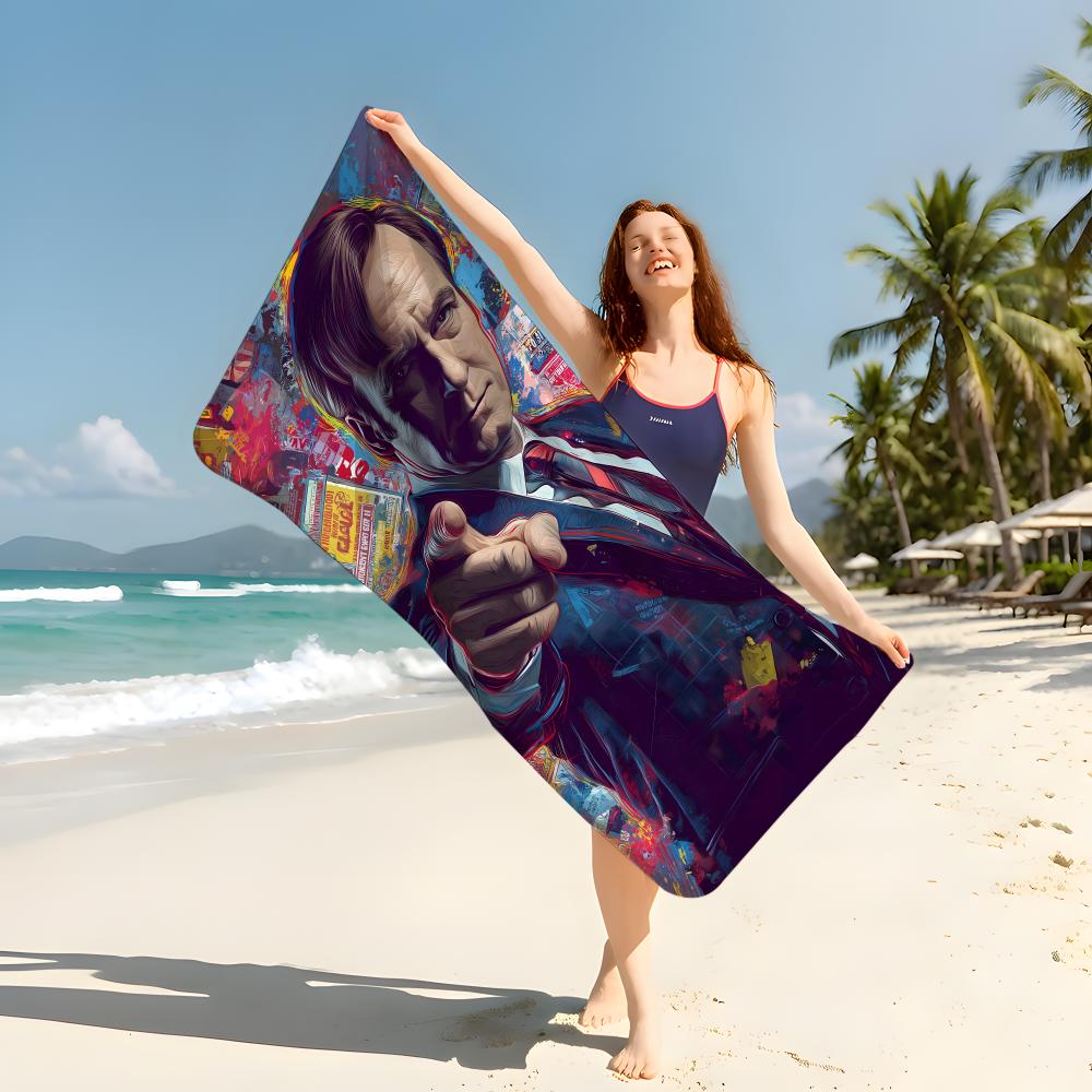 Drama B-Breaking B-Bad Towel Beach Blanket Towel For Travel Gym Shower Luxury Lightweight Camping Pool Hot