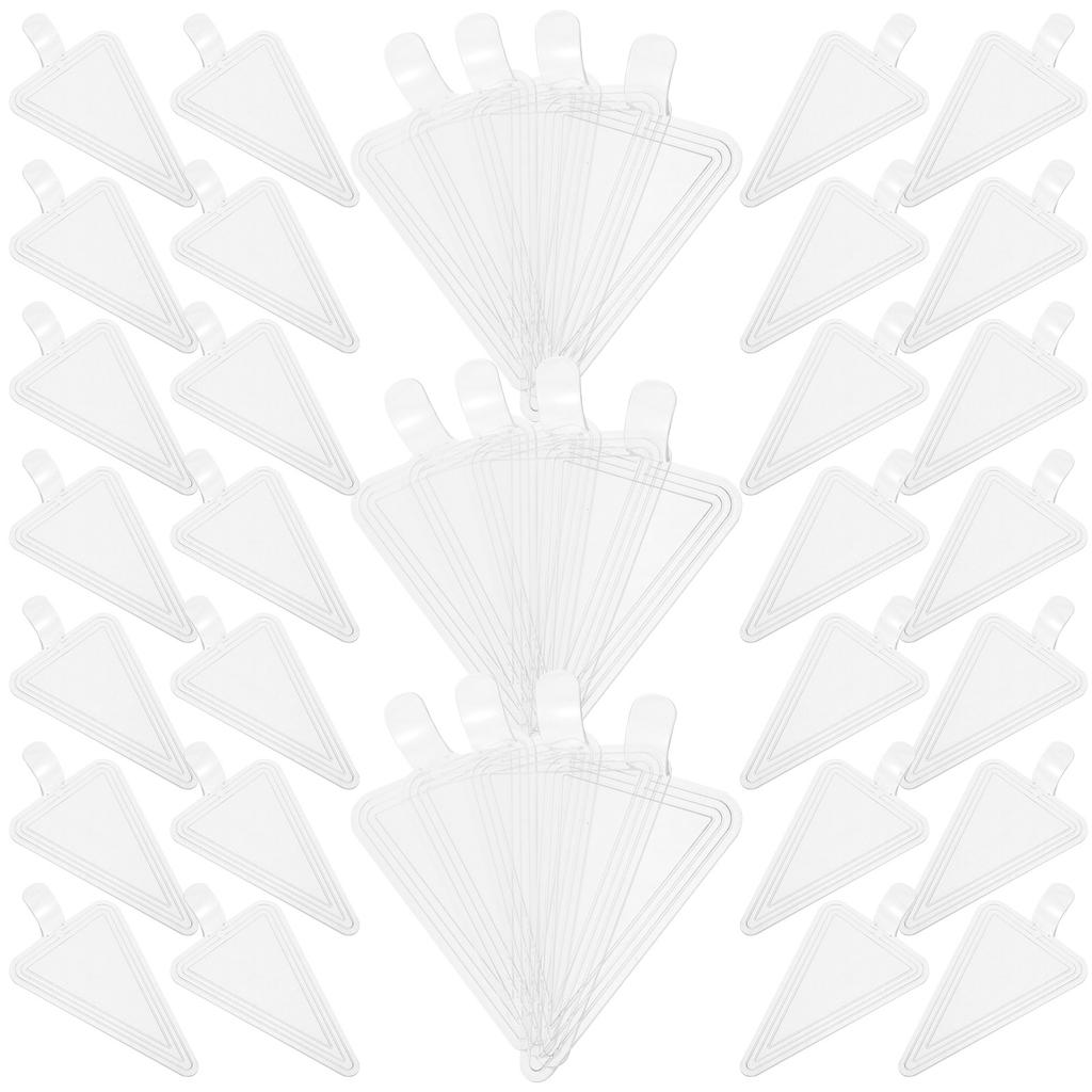 100pcs Mousse Cake Boards Thicken Reusable Plastic Cake Base Tray Handle For Wedding Birthday Party Baking Display Base