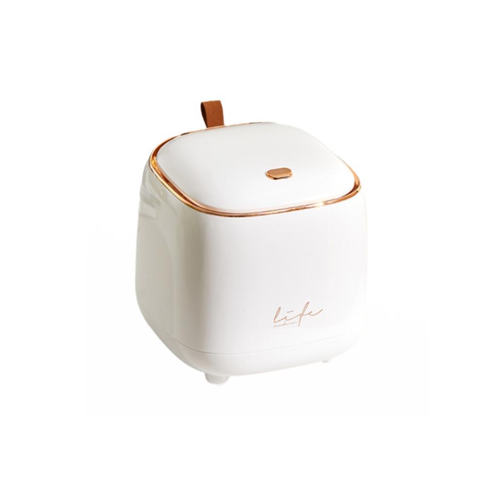 Large Opening Desktop Trash Can Double-layer Design Mini Waste Bin  Coffee Table