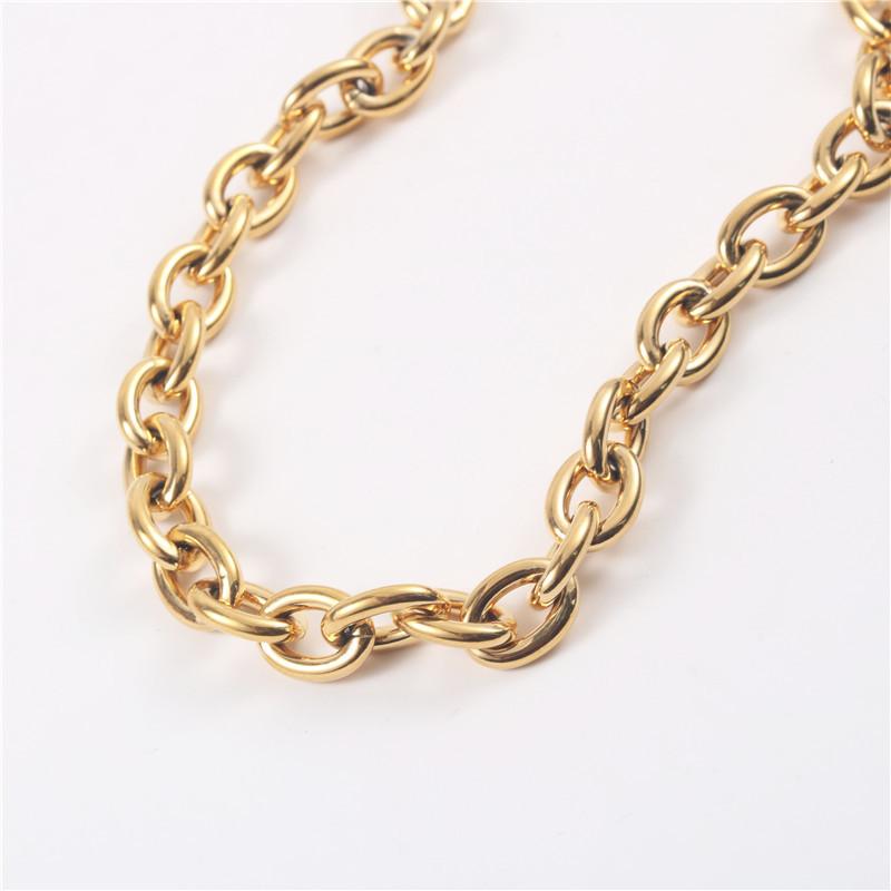 Joolim Jewelry Chunky 18K Gold Plated Stainless Steel Sweater Chain Necklace 44cm
