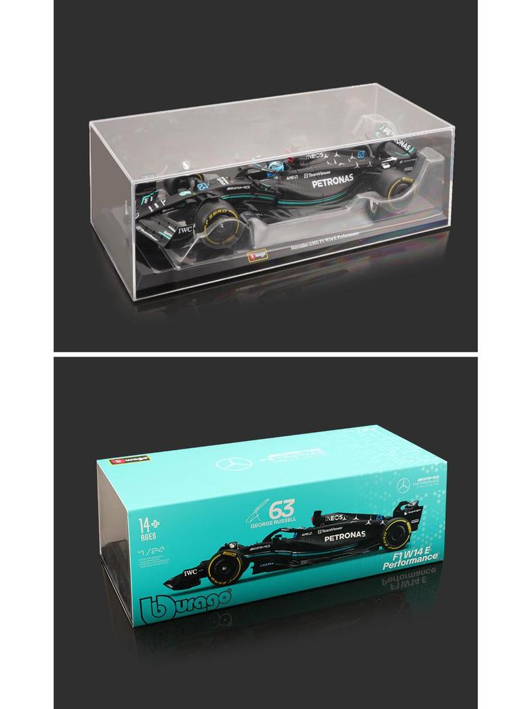Bburago 1:24 2023 Mercedes W14 F1 Car Model - Lewis Hamilton Edition