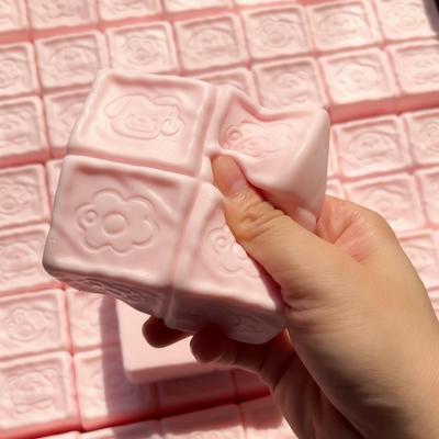 Milk Cube Soft Pinching Toys Slow Rising Decompression Toy Anti Stress Sensory Fidget Toys Shapeable Squeeze Toys Gift