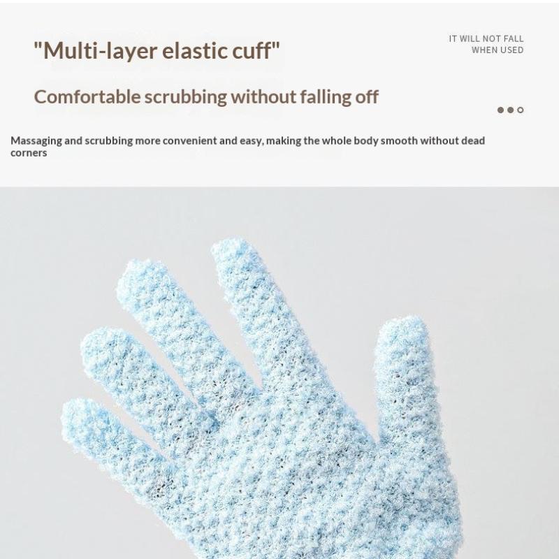 Exfoliating Bath Gloves Soft Massage Shower Gloves For Deep Cleansing & Dead Skin Removal