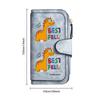 Cute Dinosaur Pattern Long Wallet Ladies PU Leather Multi-card Slot Coin Purse Fashion Portable Clutch Wallet for Women